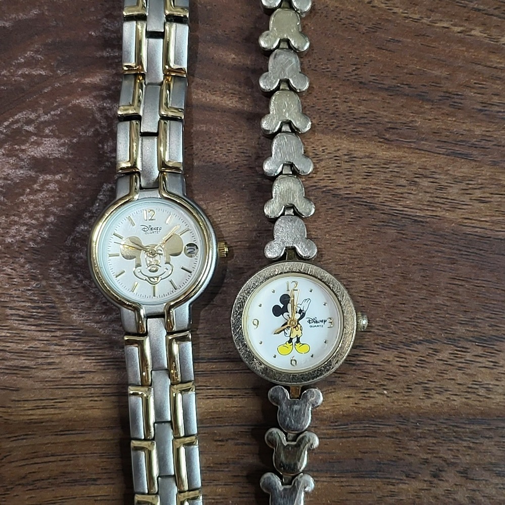 Mickey Mouse Official Disney Park Quartz Watches -Lot of 2